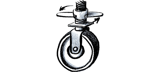 Piano Trolley wheel